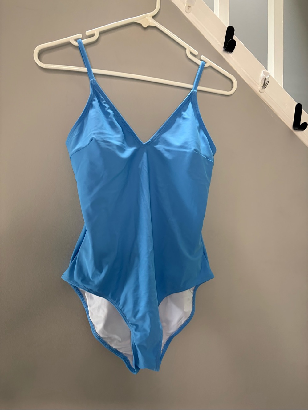 0215: RIHOAS Sky Blue V‑Neck One‑Piece Swimsuit